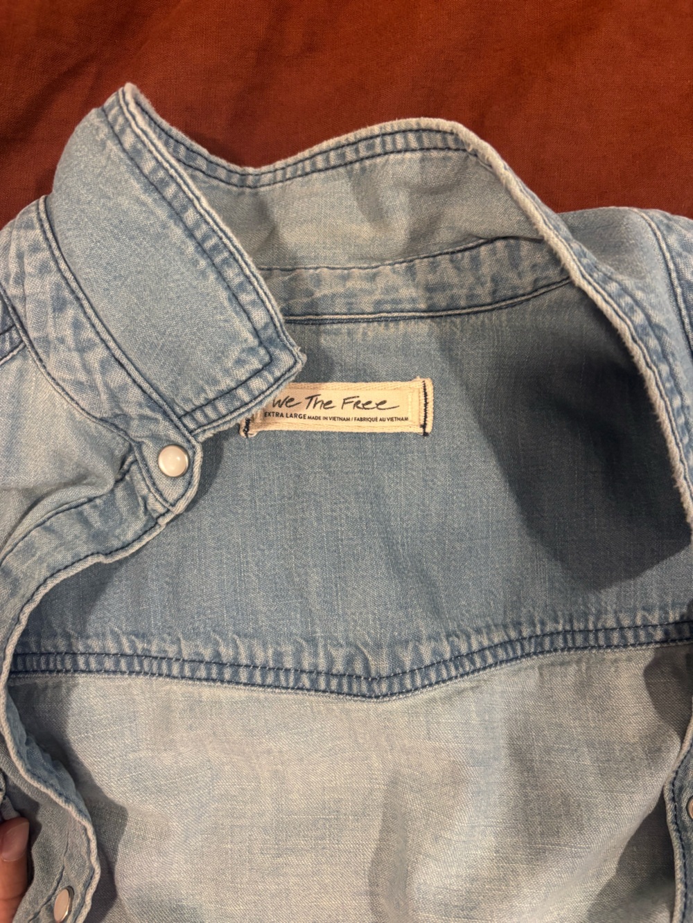 Free People Light Blue Denim Jacket